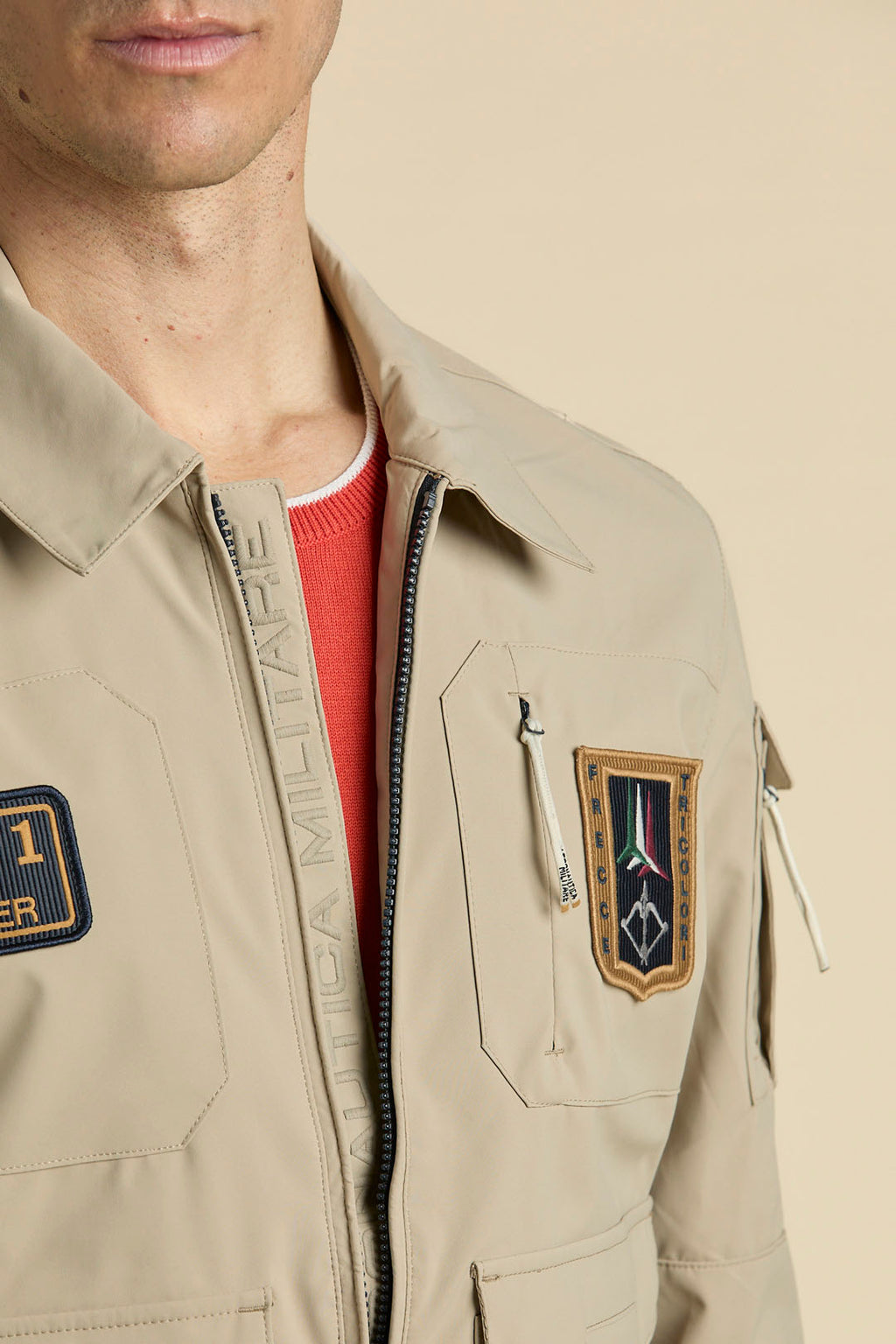Aeronautica Militare Giubbino AB3049 Giacca Pilot da uomo, giubbotto Frecce Tricolori 261AB3049UCT04290