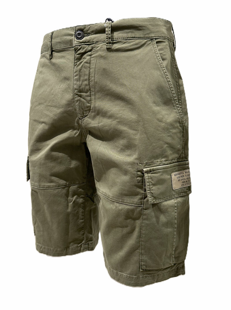 Aeronautica Militare Shorts Bermuda BE0288 in twill di cotone 261BE0288UCT04332