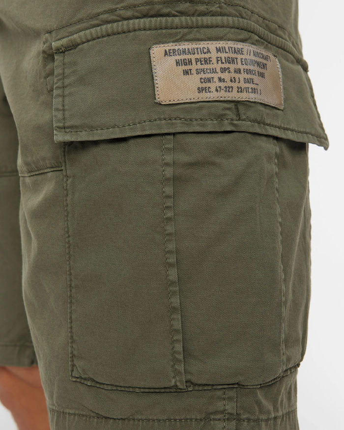 Aeronautica Militare Shorts Bermuda BE0288 in twill di cotone 261BE0288UCT04332