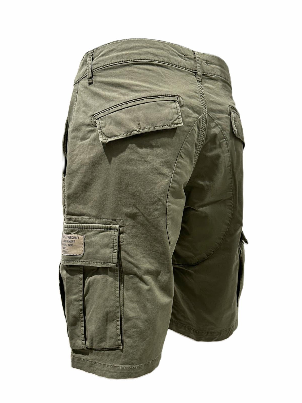 Aeronautica Militare Shorts Bermuda BE0288 in twill di cotone 261BE0288UCT04332