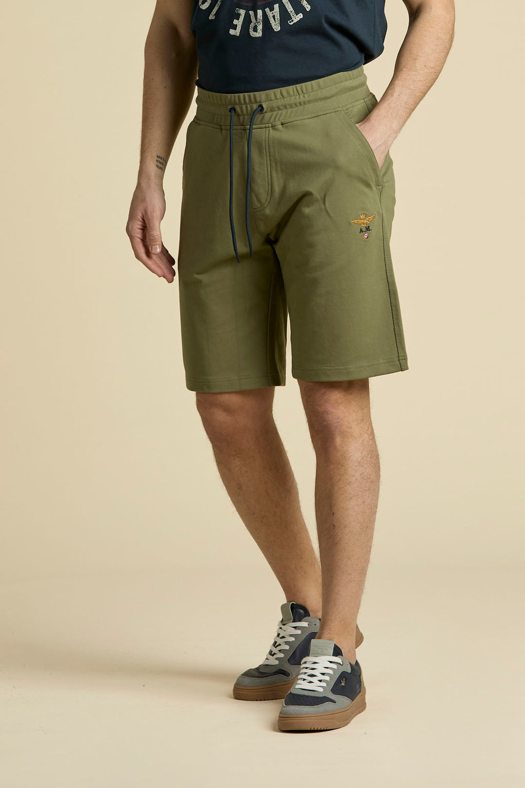 Aeronautica Militare Bermuda BF0032 in Felpa 261BF0032UF00674