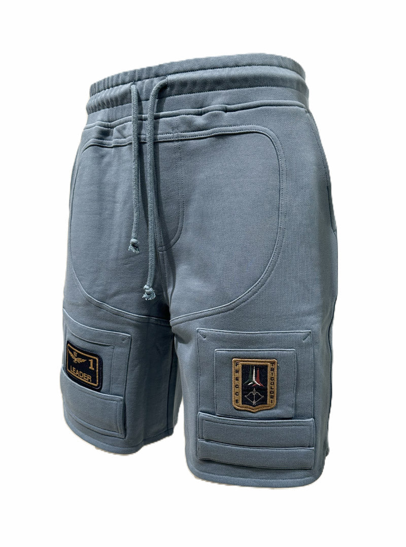 Aeronautica Militare Shorts Bermuda in Felpa BF033 Anti-G Frecce Tricolori, Pantaloncino da Uomo, Shorts da Tuta