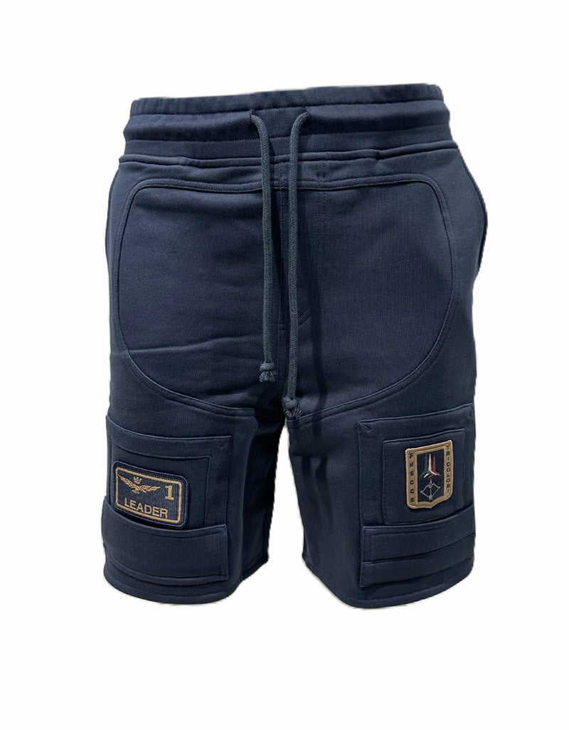 Aeronautica Militare Shorts Bermuda in Felpa BF033 Anti-G Frecce Tricolori, Pantaloncino da Uomo, Shorts da Tuta