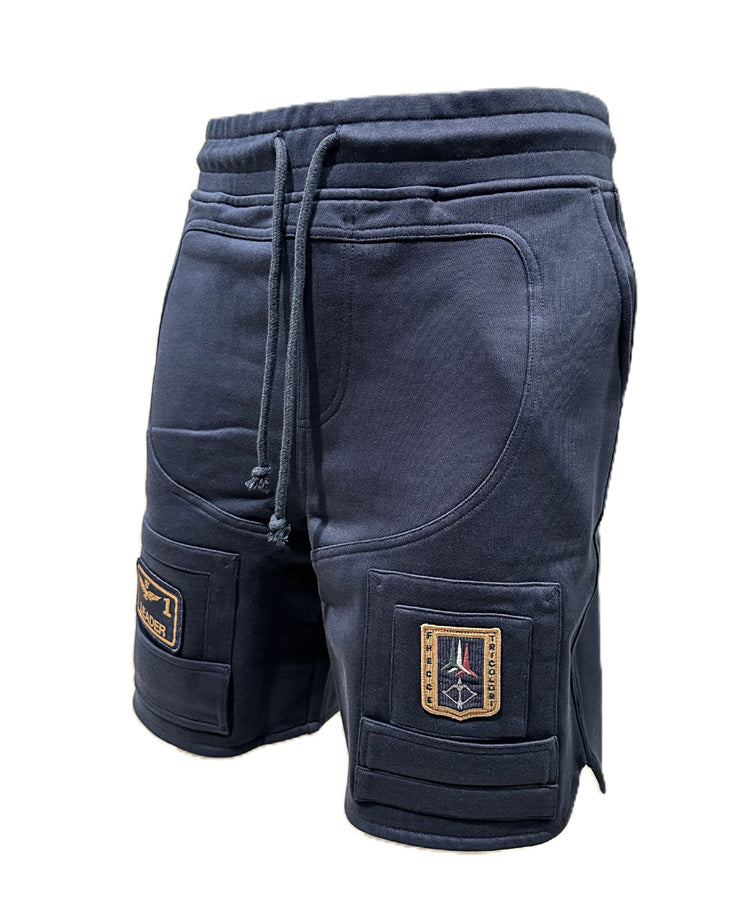 Aeronautica Militare Shorts Bermuda in Felpa BF033 Anti-G Frecce Tricolori, Pantaloncino da Uomo, Shorts da Tuta