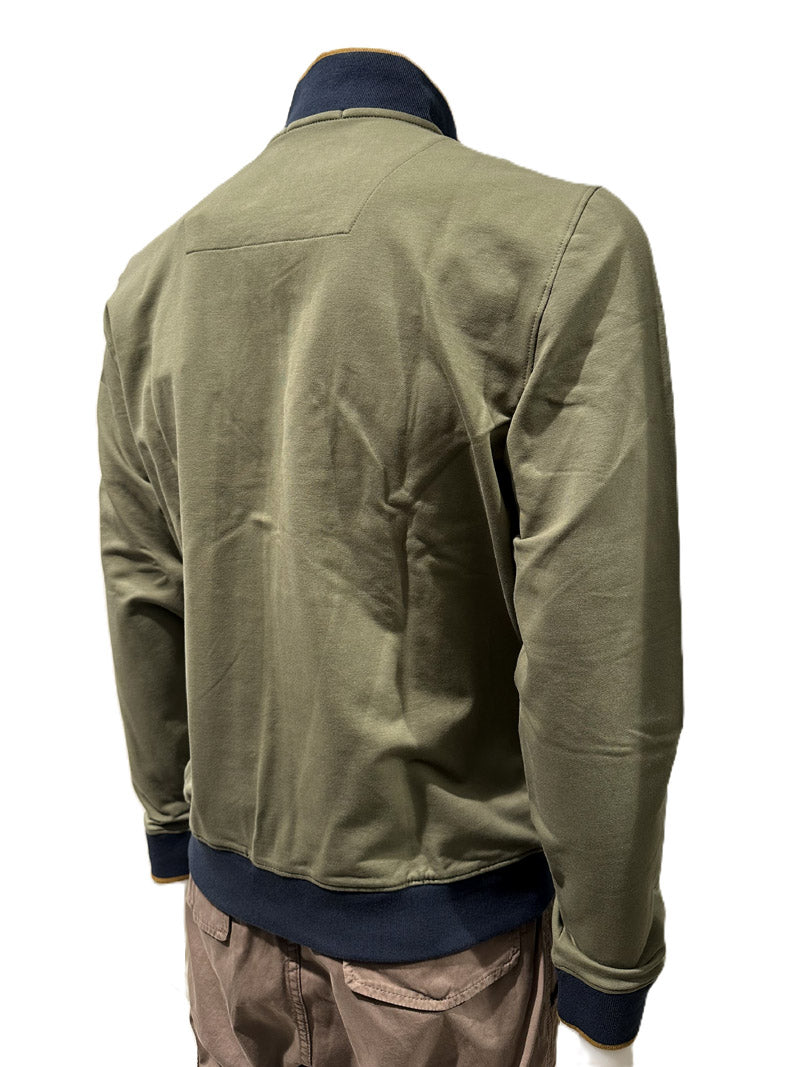 Aeronautica Militare Felpa Full-Zip FE2088 Verde Frecce Tricolori