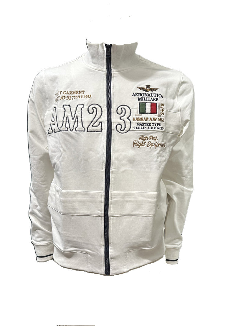 Aeronautica Militare Felpa AM23 Sweatshirt Bianco