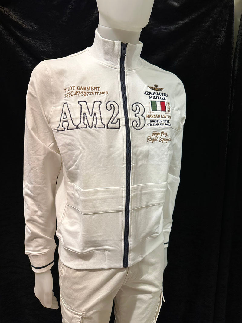 Aeronautica Militare Felpa AM23 Sweatshirt Bianco