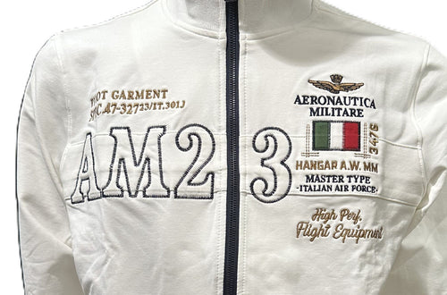 Aeronautica Militare Felpa AM23 Sweatshirt Bianco