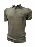 Aeronautica Militare Polo in Maglia di Lino MA1625 Verde