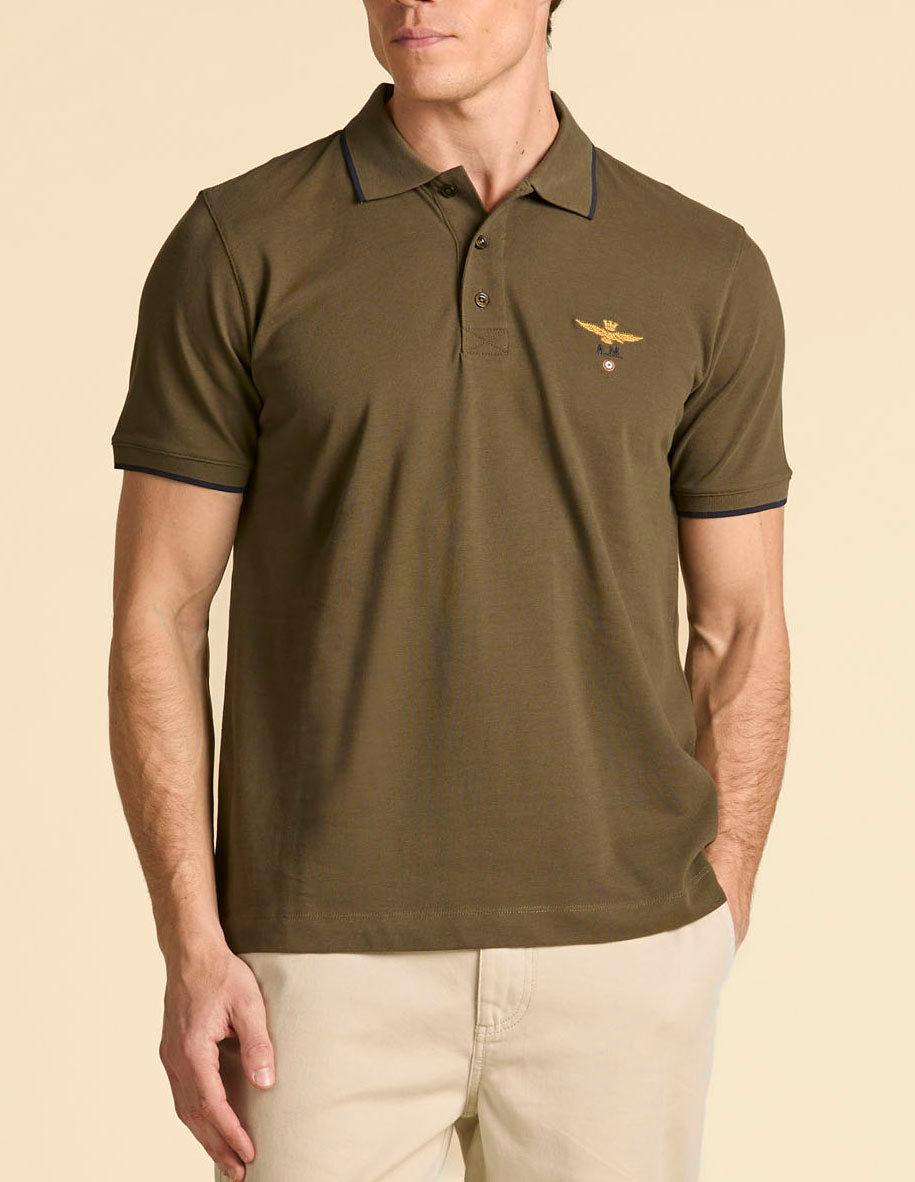Aeronautica Militare Polo PO1308 in piqué 261PO1308UP00082