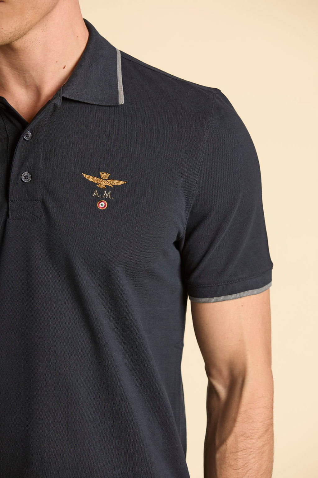Aeronautica Militare Polo PO1308 in piqué 261PO1308UP00082