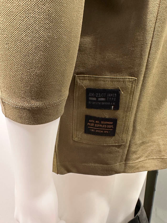 Aeronautica Militare Polo PO1897 da Uomo, Manica Lunga