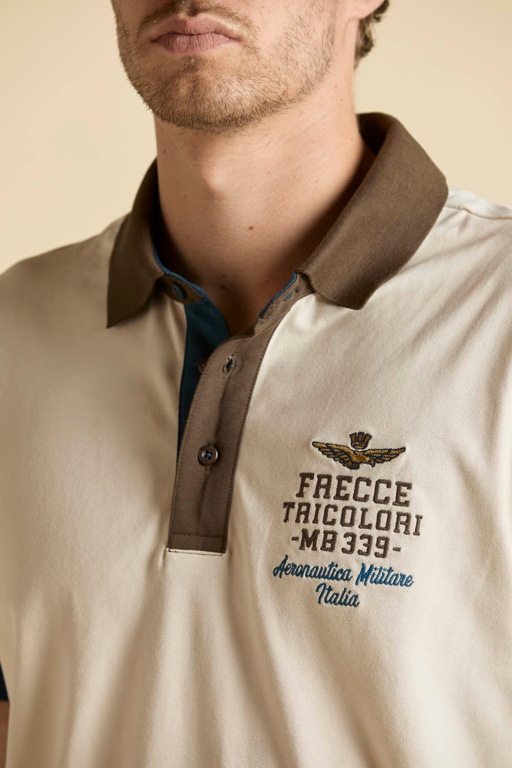 Aeronautica Militare Polo PO1908 Frecce Tricolori con ricami 261PO1908UP00191