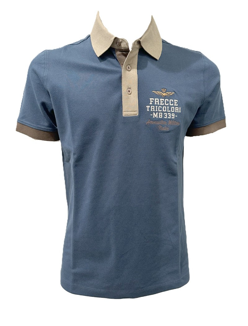 Aeronautica Militare Polo PO1908 Frecce Tricolori con ricami 261PO1908UP00191