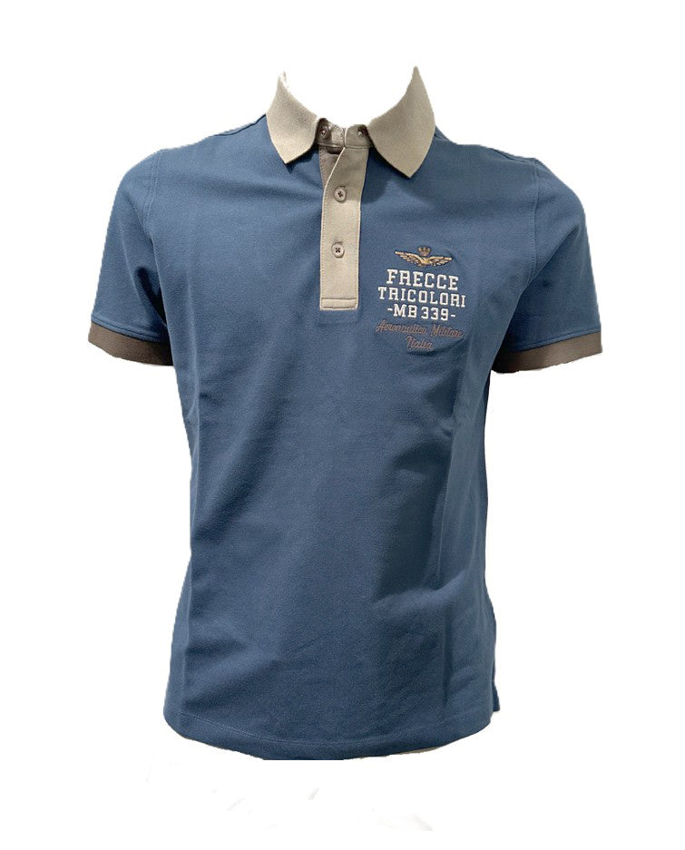 Aeronautica Militare Polo PO1908 Frecce Tricolori con ricami 261PO1908UP00191