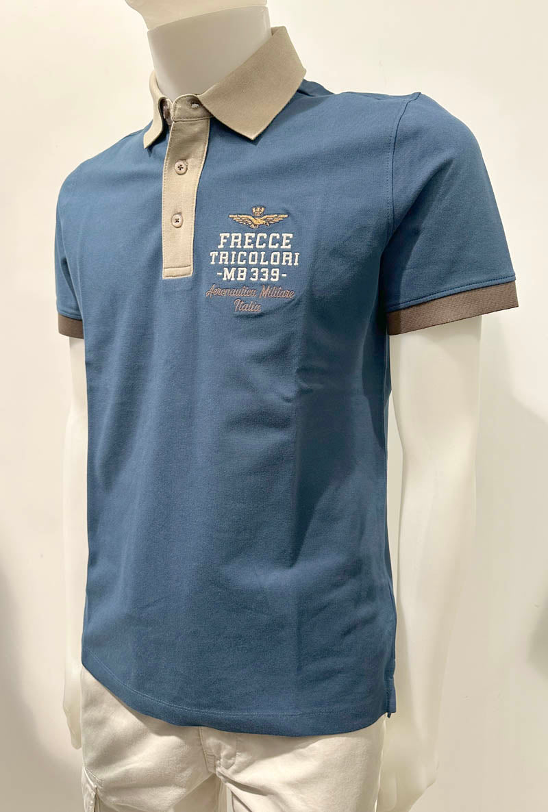 Aeronautica Militare Polo PO1908 Frecce Tricolori con ricami 261PO1908UP00191