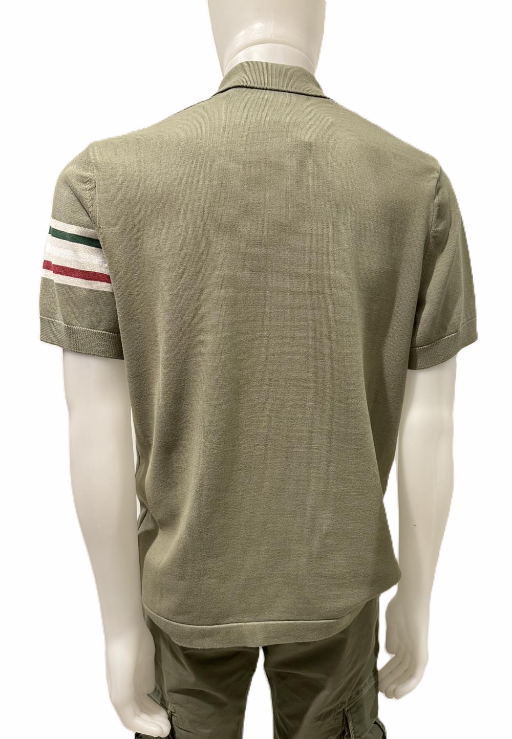Aeronautica Militare Polo PO1912 in maglia con jacquard tricolore 261PO1912UL00931