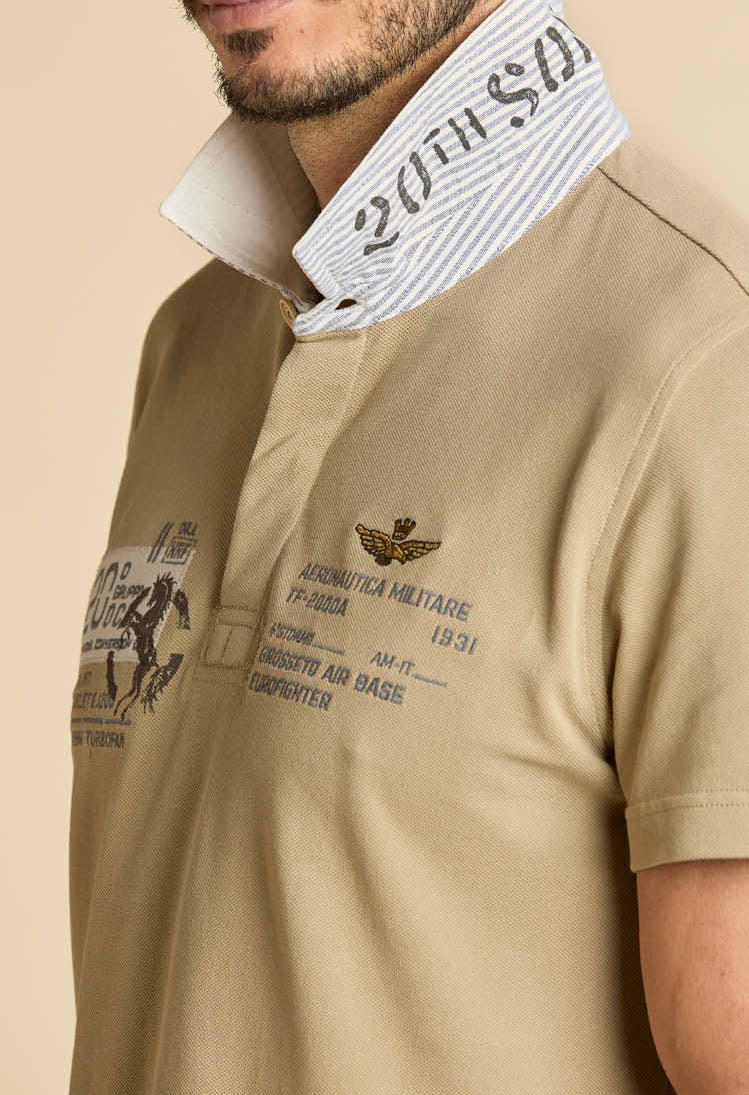 Aeronautica Militare Polo PO1919 con Ricami del 20° Gruppo OCU 261PO1919UP00404