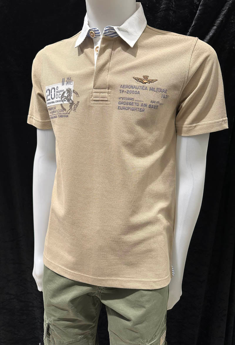 Aeronautica Militare Polo PO1919 con Ricami del 20° Gruppo OCU 261PO1919UP00404