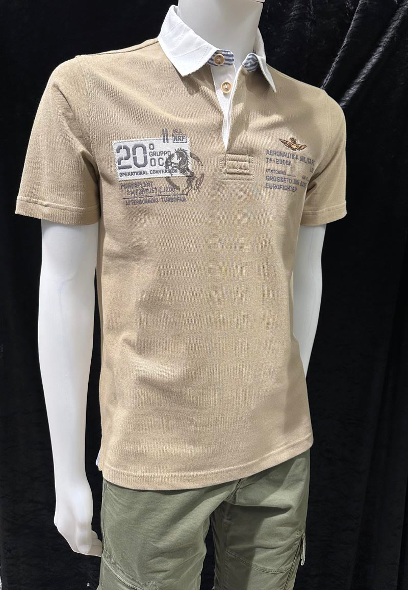 Aeronautica Militare Polo PO1919 con Ricami del 20° Gruppo OCU 261PO1919UP00404