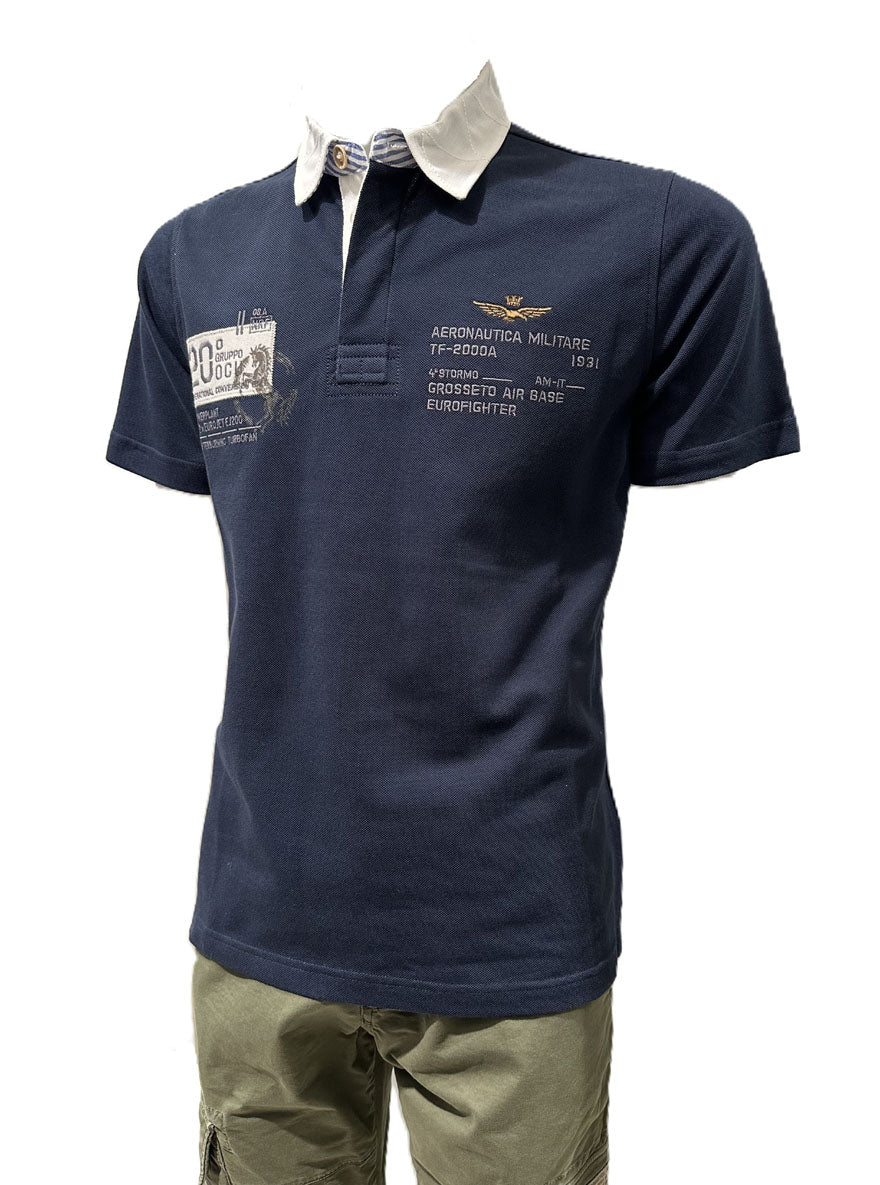 Aeronautica Militare Polo PO1919 con Ricami del 20° Gruppo OCU 261PO1919UP00404
