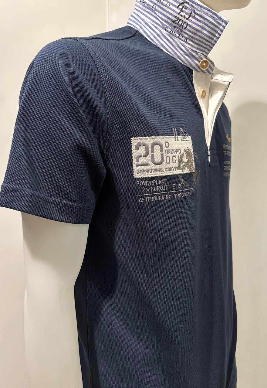 Aeronautica Militare Polo PO1919 con Ricami del 20° Gruppo OCU 261PO1919UP00404