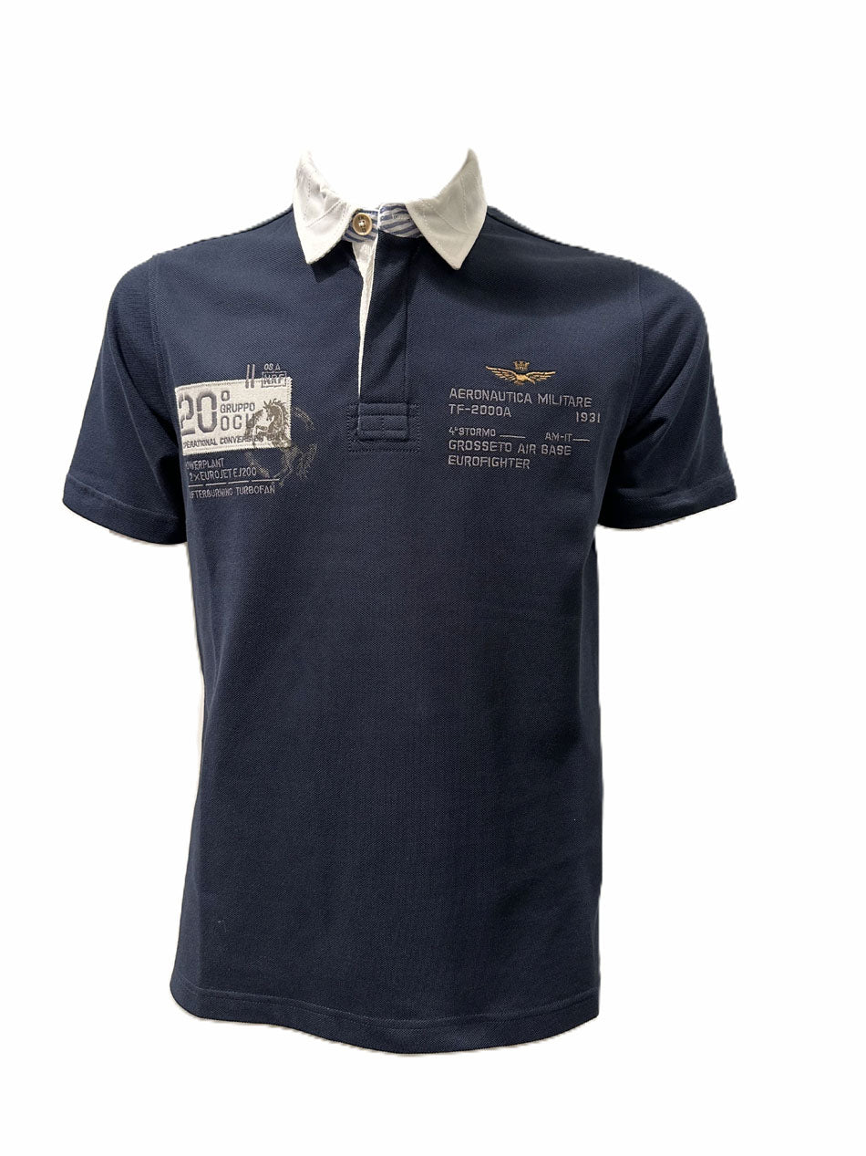 Aeronautica Militare Polo PO1919 con Ricami del 20° Gruppo OCU 261PO1919UP00404