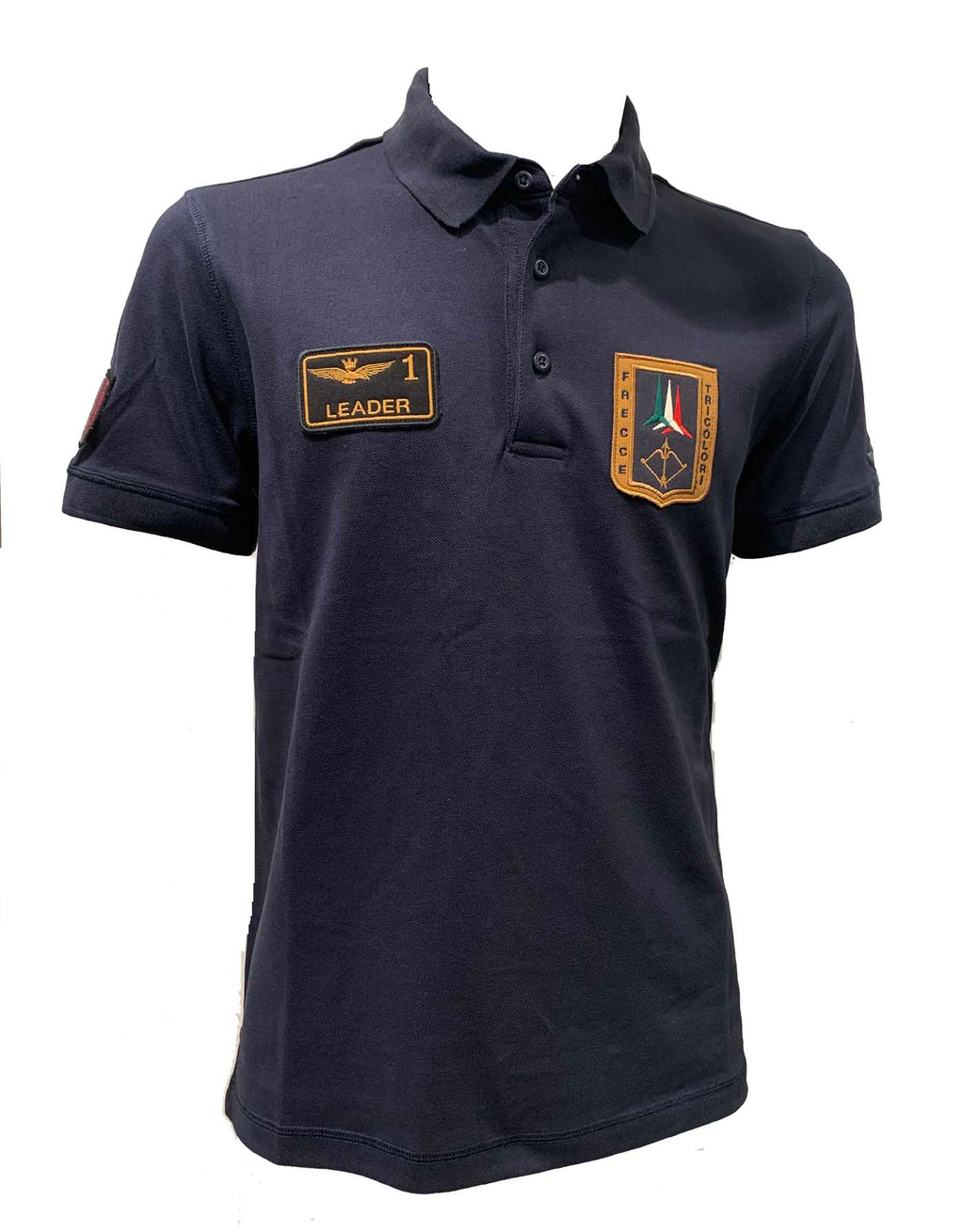 Aeronautica Militare Polo PO1927 da Uomo, Frecce Tricolori con Patch