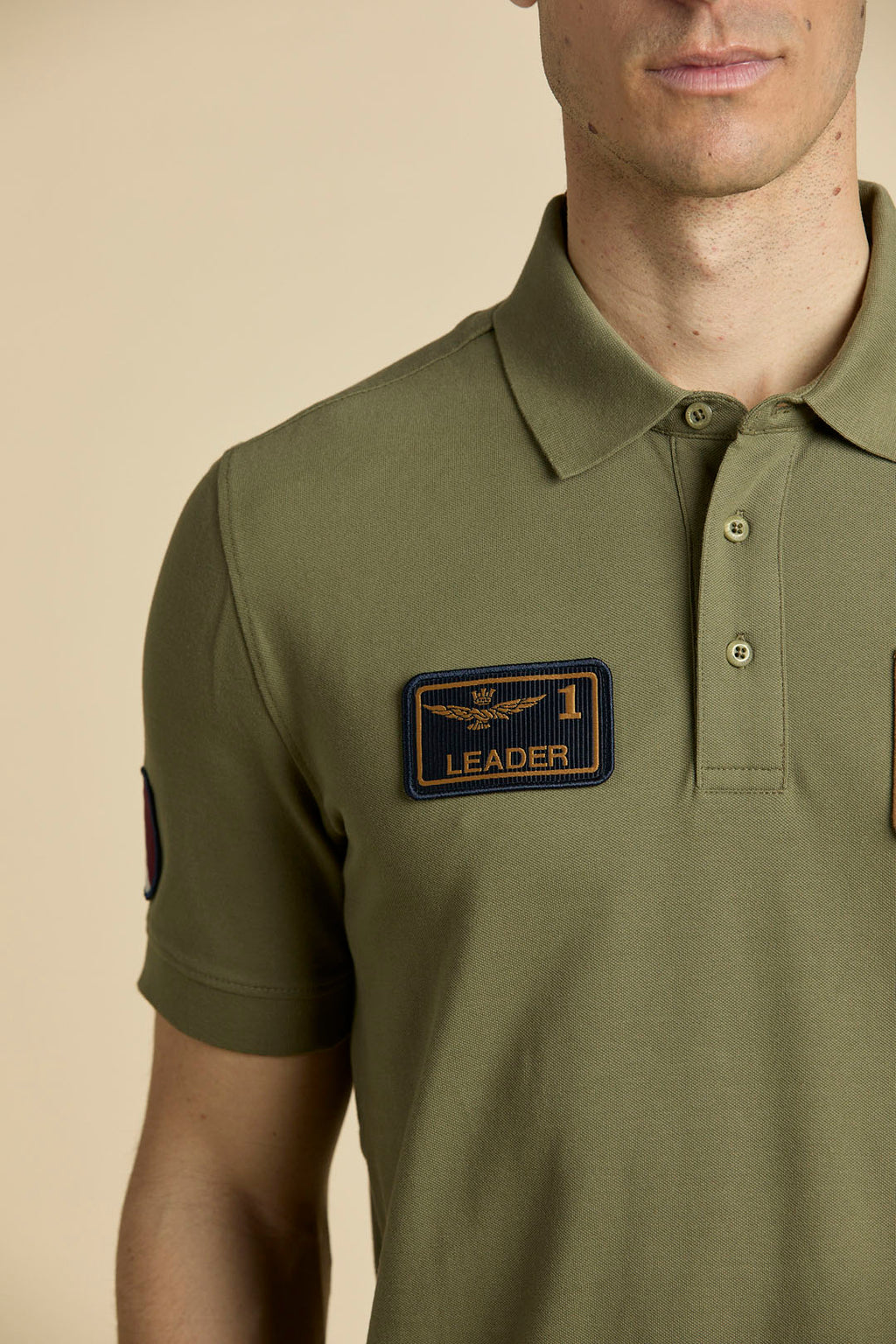 Aeronautica Militare Polo PO1927 da Uomo, Frecce Tricolori con Patch