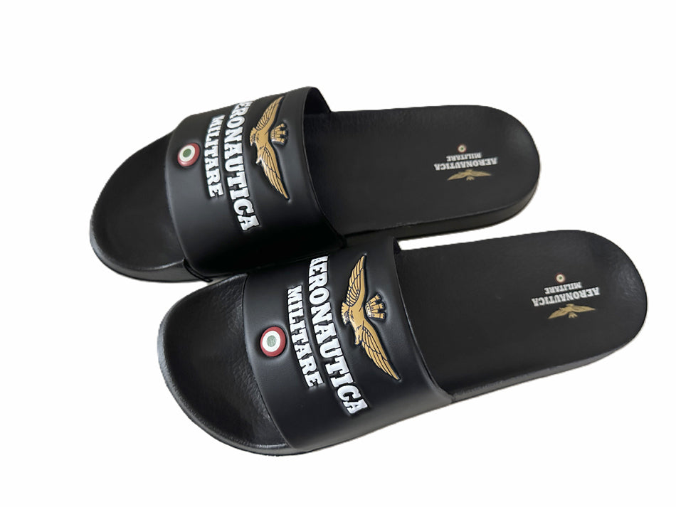 Aeronautica Militare Ciabatta SC0242-34300 Nero piscina, scarpe 261SC0242UCT03337
