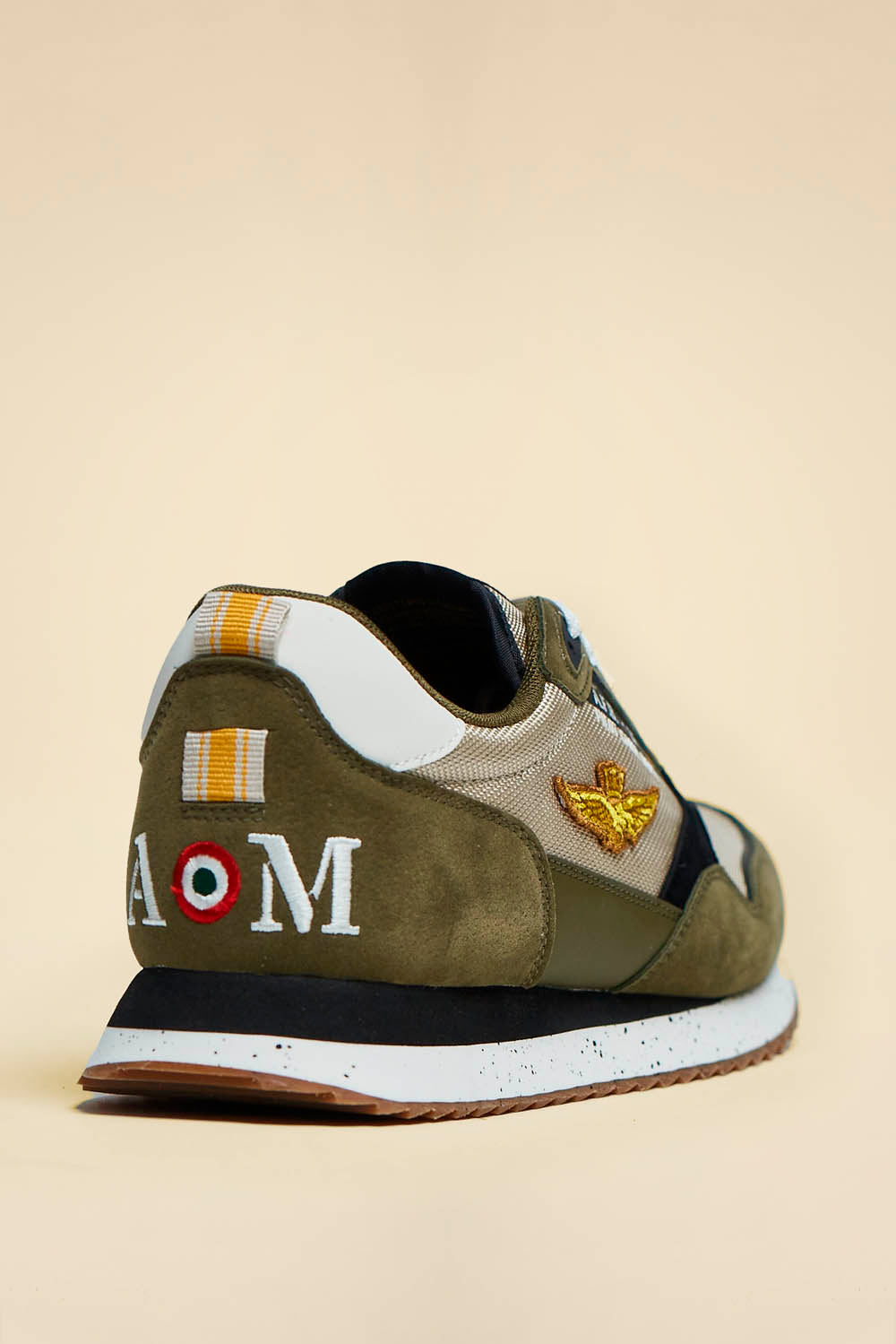 Aeronautica Militare Scarpe SC0288-07261 Salvia Sneakers con Patch AM 261SC0288UCT03545