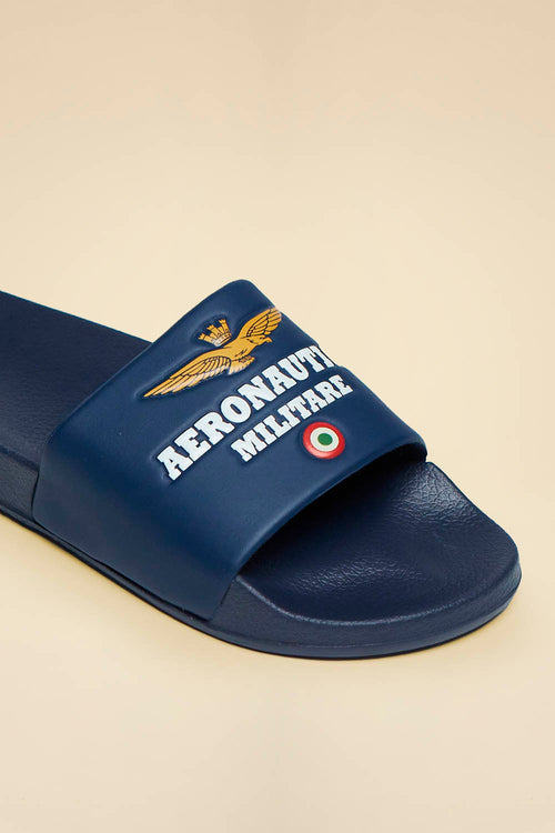 Aeronautica Militare Ciabatta SC0242-08351 Blu piscina, scarpe 261SC0242UCT03337