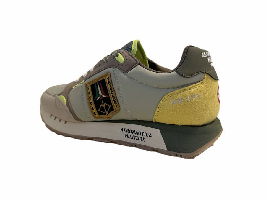 Aeronautica Militare Scarpe SC0292-07258 Verde Chiaro-Giallo Sneakers Frecce Tricolori 261SC0292UCT03331