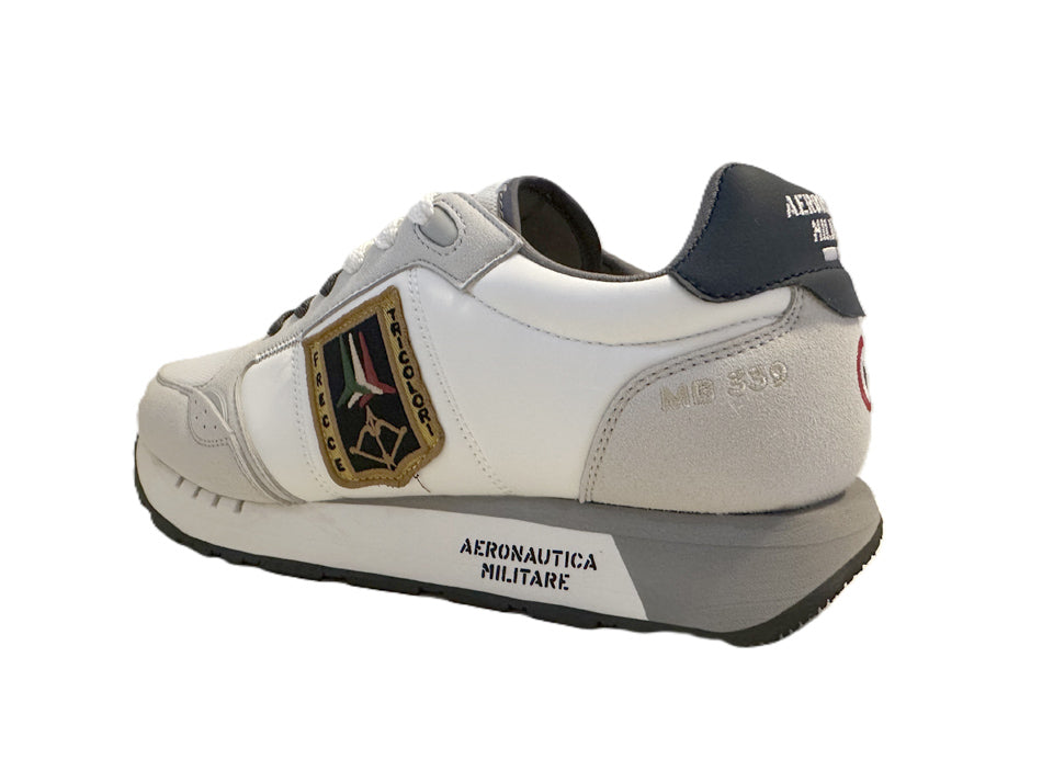 Aeronautica Militare Scarpe SC0292-73062 Bianco-Grigio Sneakers Frecce Tricolori 261SC0292UCT03331