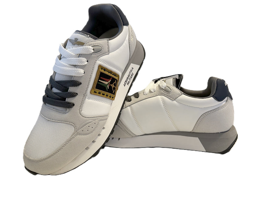 Aeronautica Militare Scarpe SC0292-73062 Bianco-Grigio Sneakers Frecce Tricolori 261SC0292UCT03331