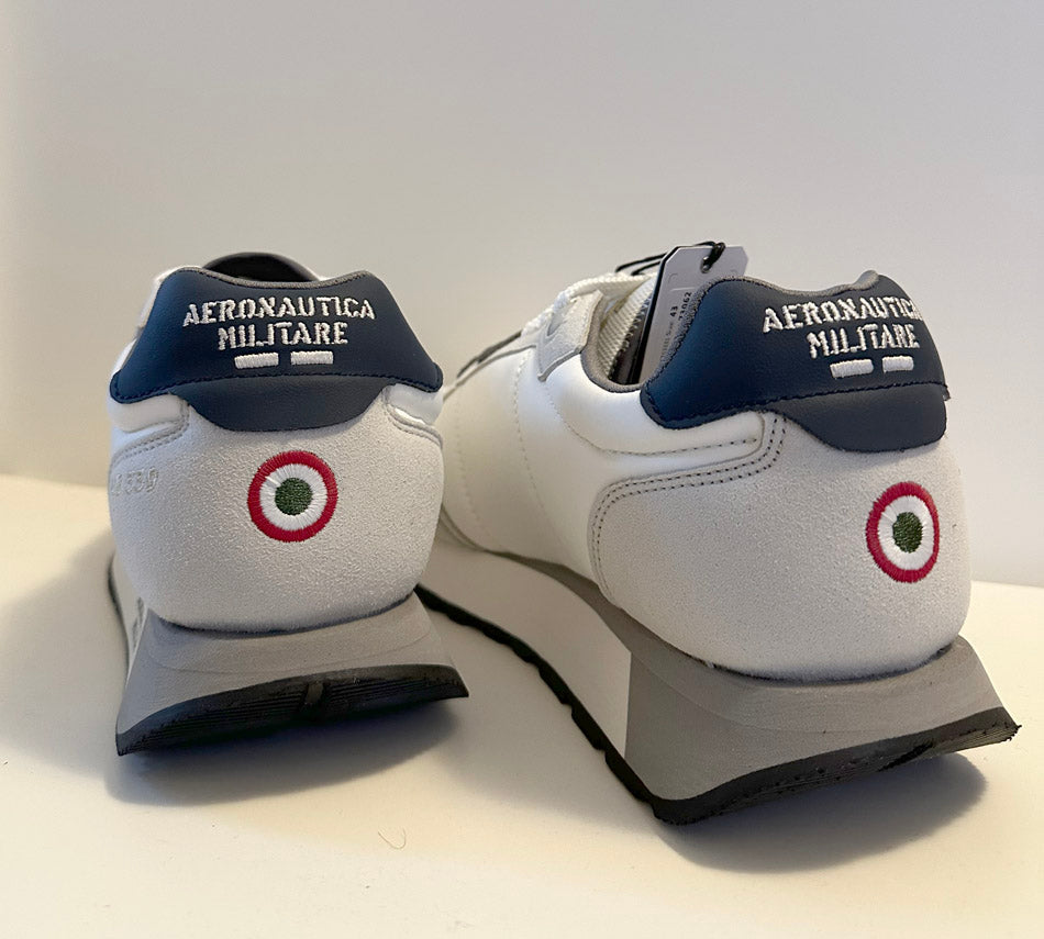 Aeronautica Militare Scarpe SC0292-73062 Bianco-Grigio Sneakers Frecce Tricolori 261SC0292UCT03331
