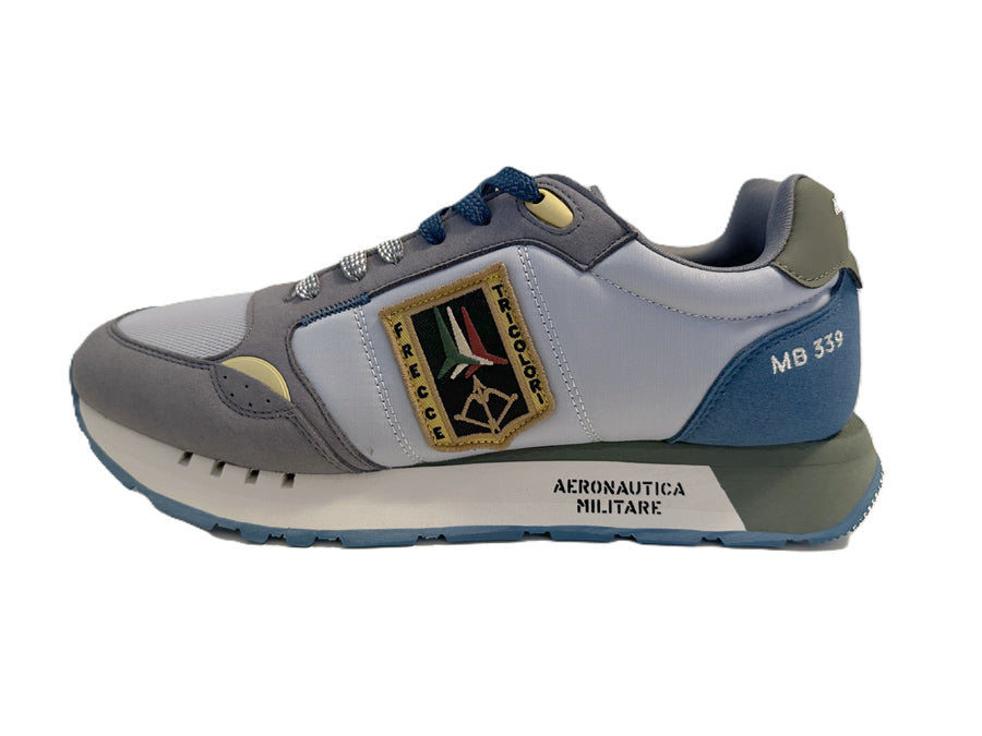 Aeronautica Militare Scarpe SC0292-94711 Azzurro-Grigio Sneakers Frecce Tricolori 261SC0292UCT03331