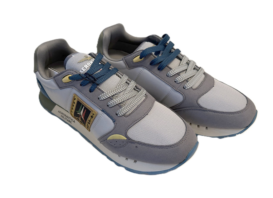 Aeronautica Militare Scarpe SC0292-94711 Azzurro-Grigio Sneakers Frecce Tricolori 261SC0292UCT03331