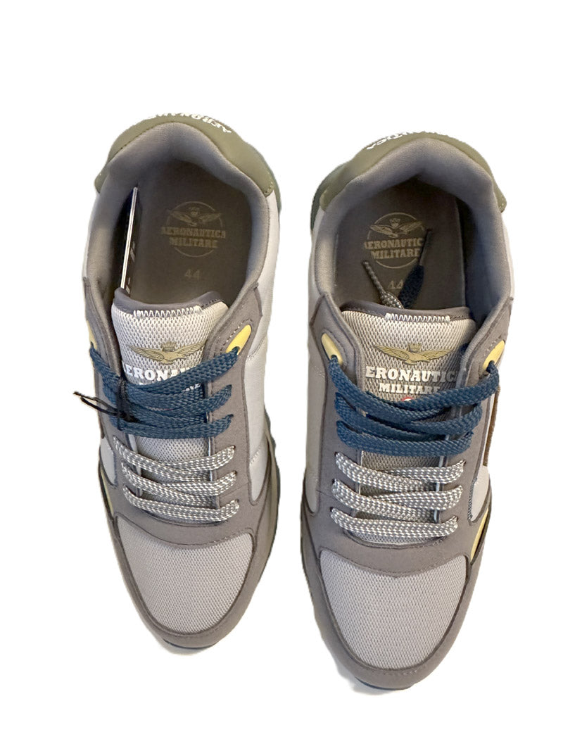 Aeronautica Militare Scarpe SC0292-94711 Azzurro-Grigio Sneakers Frecce Tricolori 261SC0292UCT03331