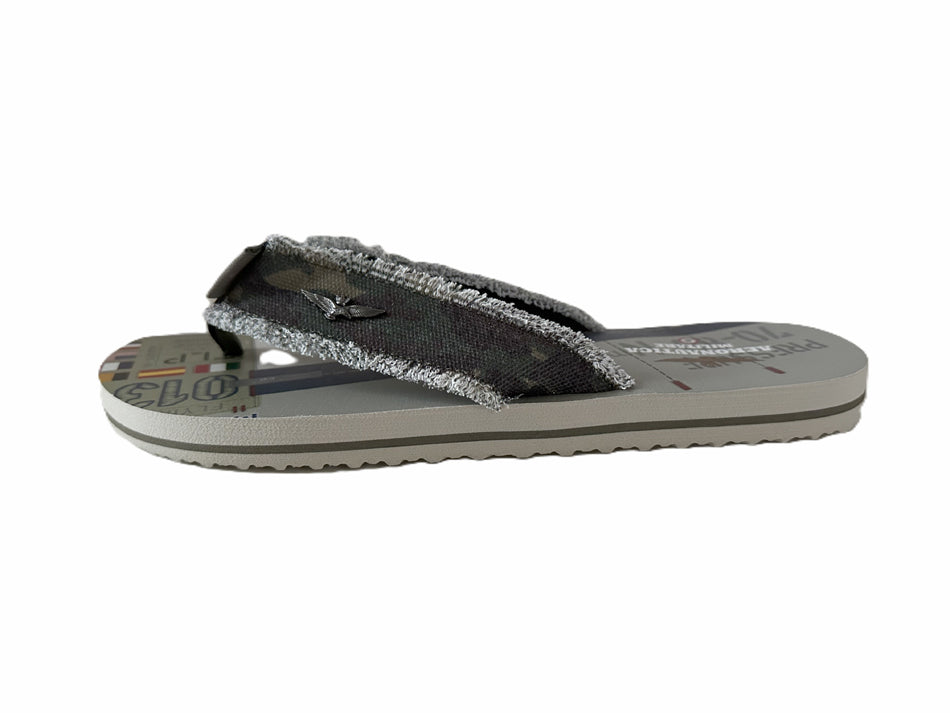 Aeronautica Militare infradito ciabatta Piscina 94398 Camouflage Verde, SC0310UCT03593