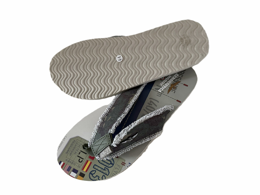 Aeronautica Militare infradito ciabatta Piscina 94398 Camouflage Verde, SC0310UCT03593