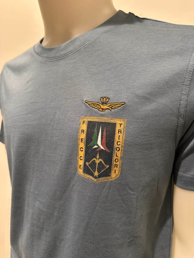 Aeronautica Militare t-Shirt TS2534 con Stampa Frecce Tricolori da Uomo 261TS2534UJ00641