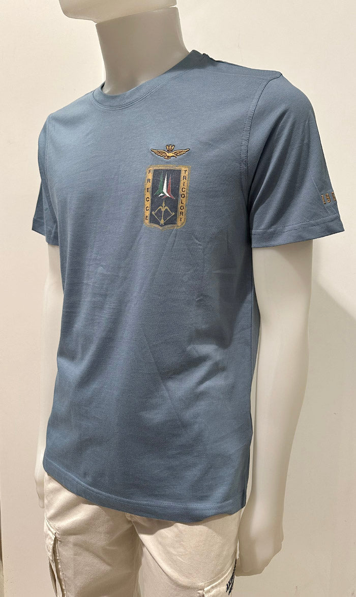 Aeronautica Militare t-Shirt TS2534 con Stampa Frecce Tricolori da Uomo 261TS2534UJ00641
