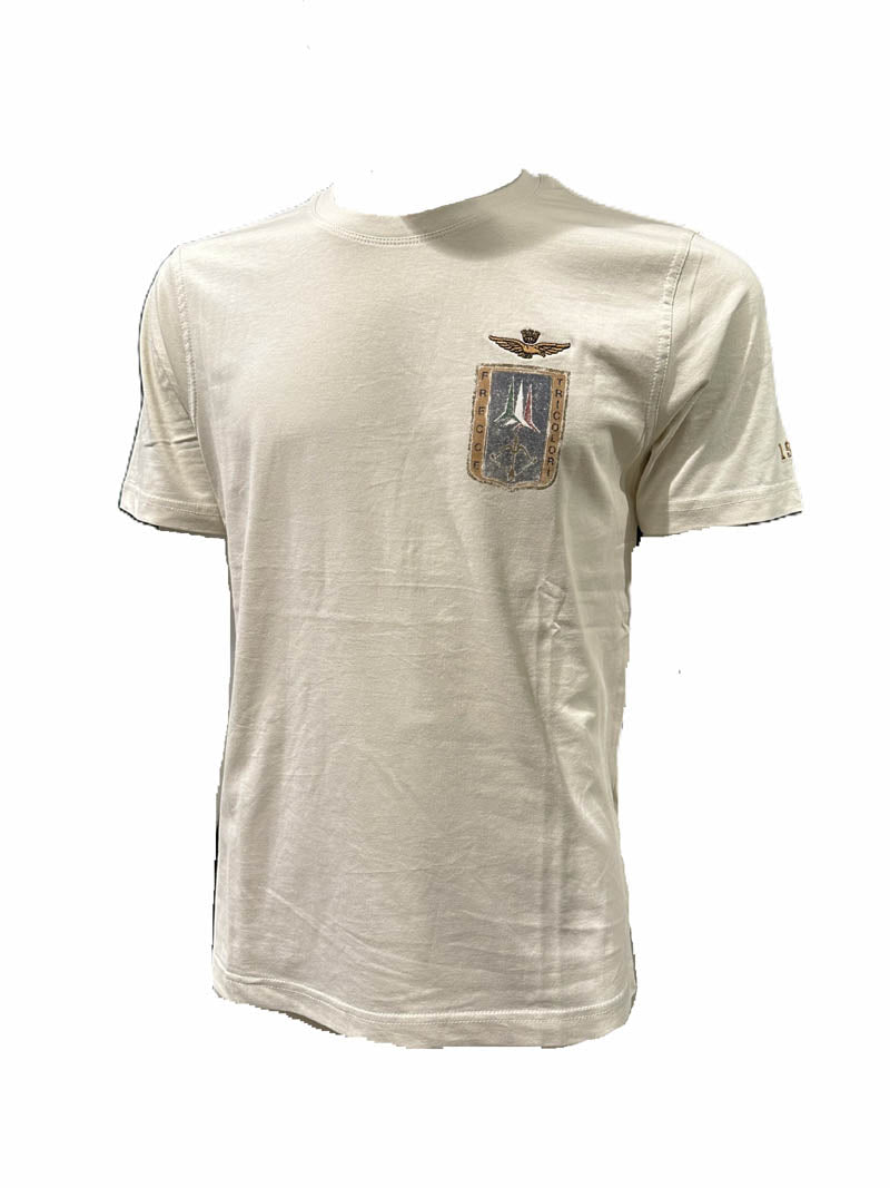 Aeronautica Militare t-Shirt TS2534 con Stampa Frecce Tricolori da Uomo