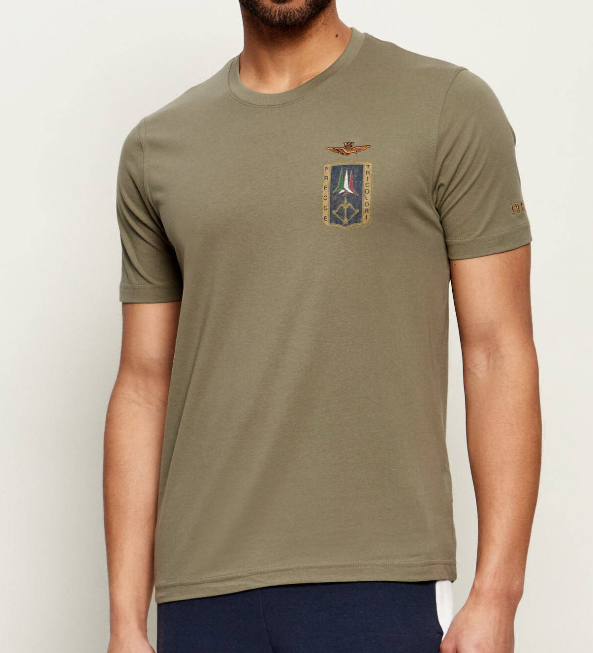 Aeronautica Militare t-Shirt TS2534 con Stampa Frecce Tricolori da Uomo