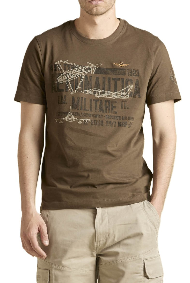 Aeronautica Militare t-Shirt TS2535 Stampa 4° Stormo  261TS2535UJ00641