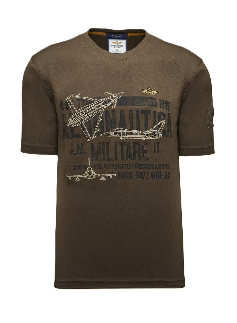 Aeronautica Militare t-Shirt TS2535 Stampa 4° Stormo  261TS2535UJ00641