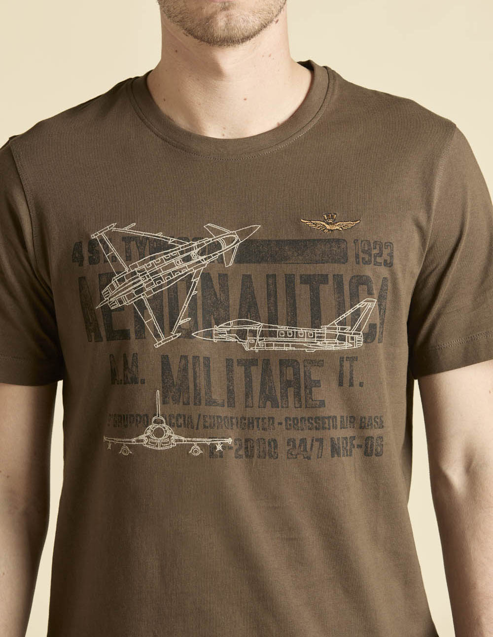 Aeronautica Militare t-Shirt TS2535 Stampa 4° Stormo  261TS2535UJ00641