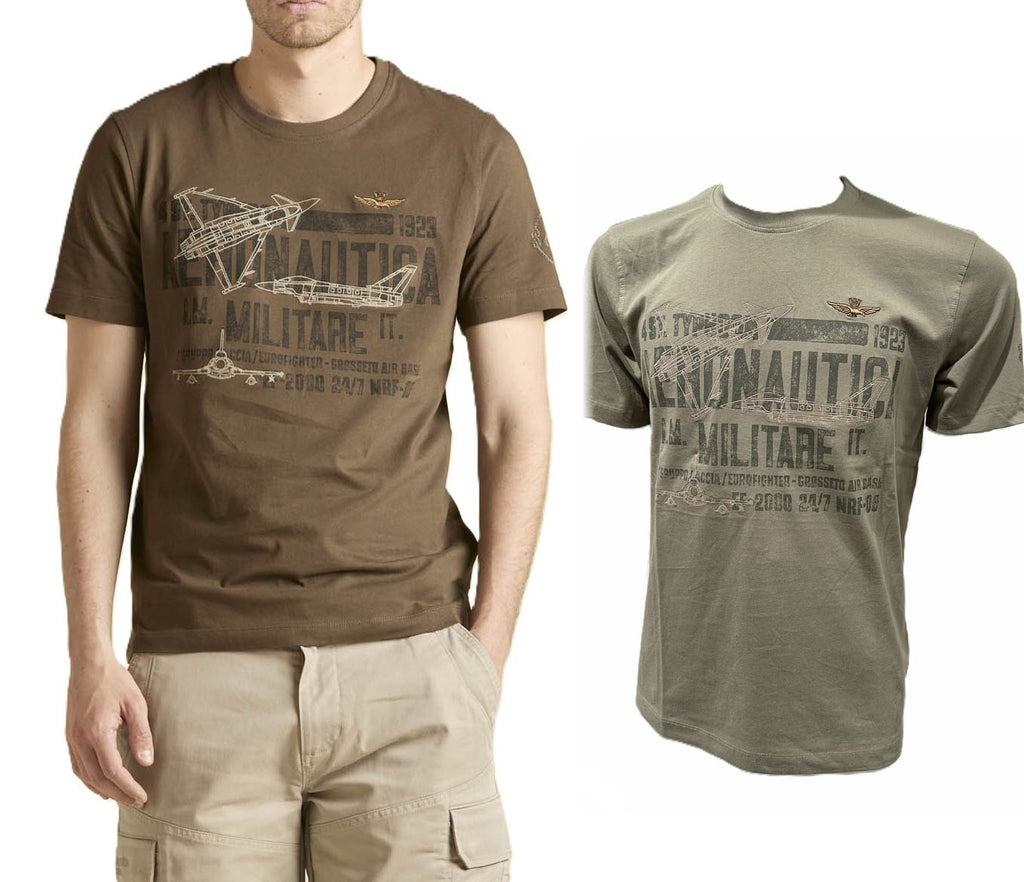 Aeronautica Militare t-Shirt TS2535 Stampa 4° Stormo  261TS2535UJ00641