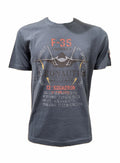 Aeronautica Militare t-Shirt TS2536 con Stampa F-35 261TS2536UJ00641